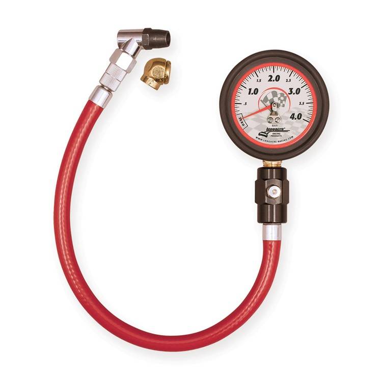Longacre Deluxe 2 ½" Metric Tire Gauge 0-4 Bar
