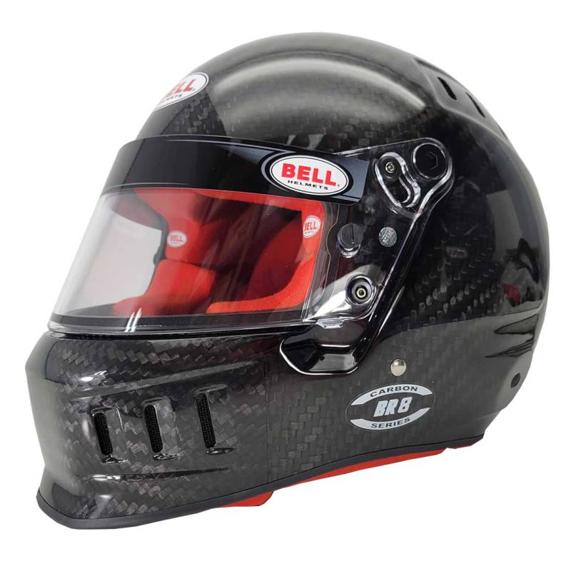 Bell BR8 Carbon Racing Helmet Red Interior