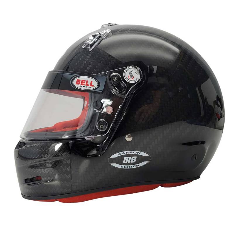 Bell M.8 Carbon Racing Helmet Red Interior